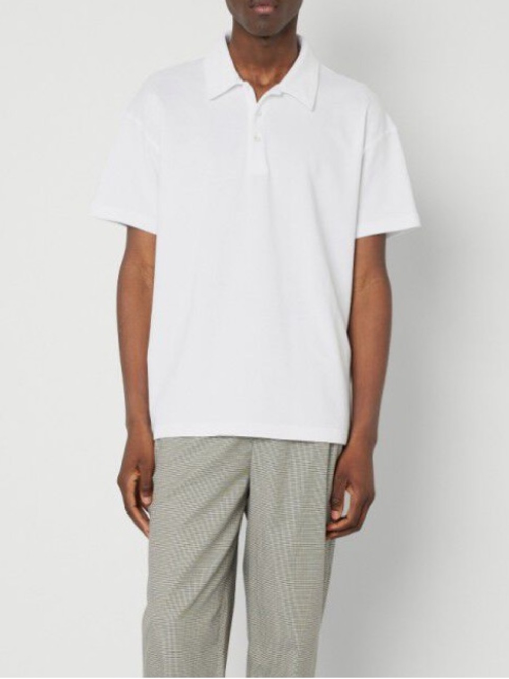 American Vintage Kaokat Polo Shirt White 100% Cotton NWT Size XS/S